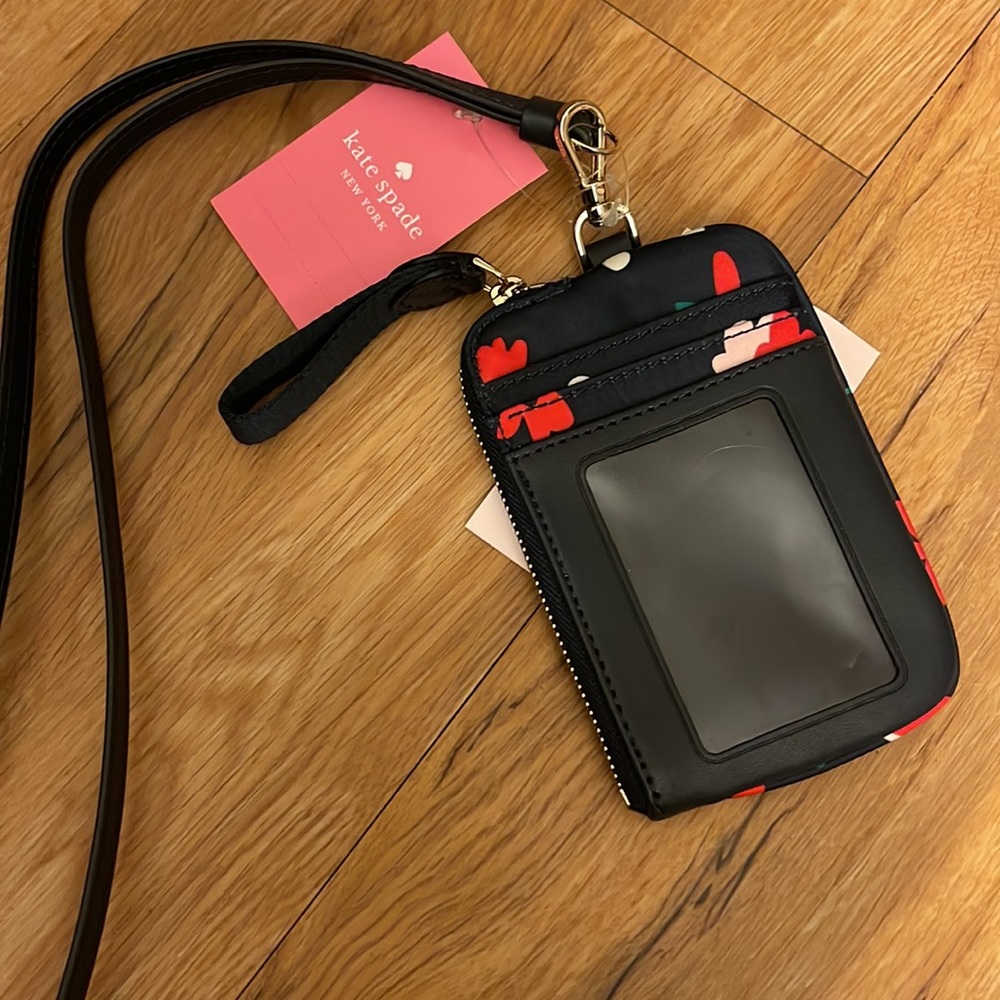 NWT Kate Spade floral cardcase lanyard - Picture 3 of 5